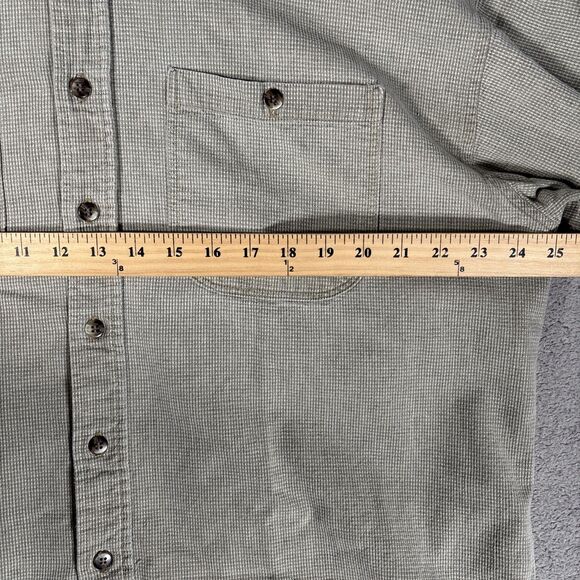 Vintage Bird Dog Khakis Shirt Mens Size XL Shacket Flannel Taupe Camping Outdoor - Picture 8 of 13